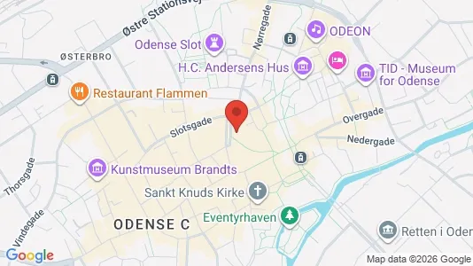 Apartments for rent i Odense C - kort over placeringen