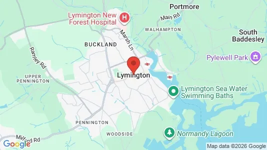 Apartments for rent i Lymington - Hampshire - kort over placeringen