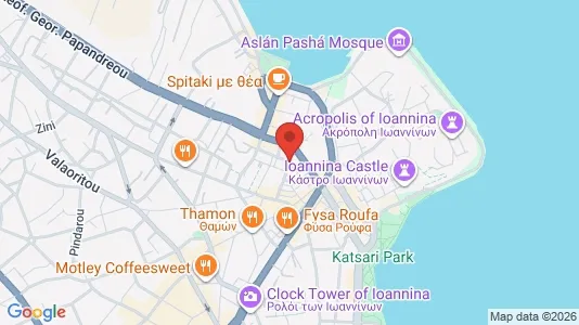 Apartments for rent i Ioannina - kort over placeringen
