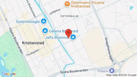 Apartments for rent i Kristianstad - kort over placeringen