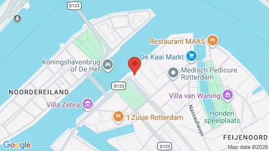 Apartments for rent i Rotterdam Feijenoord - kort over placeringen