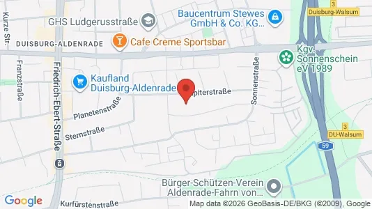 Apartments for rent i Duisburg - kort over placeringen