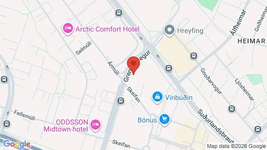 Apartments for rent in Reykjavík Háaleiti - Photo from Google Street View