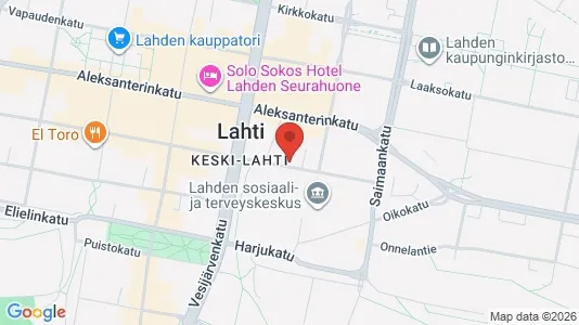 Apartments for rent i Lahti - kort over placeringen