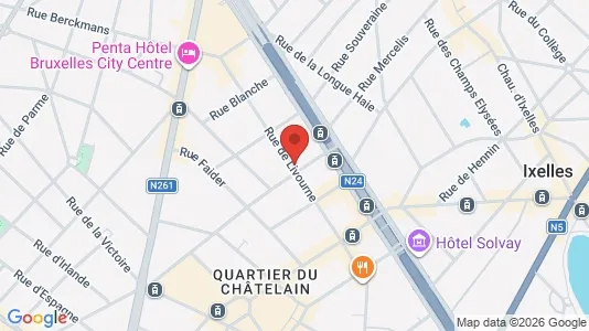 Apartments for rent i Stad Brussel - kort over placeringen
