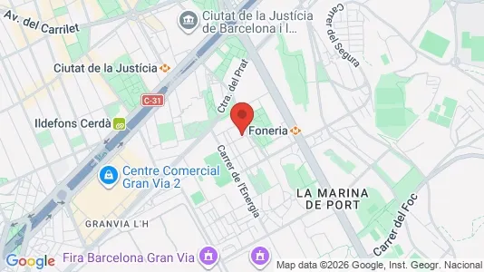 Apartments for rent i Barcelona Sants-Montjuïc - kort over placeringen