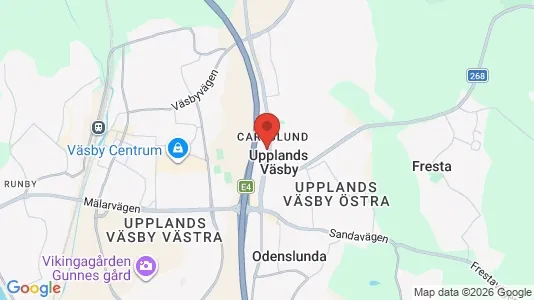 Houses for rent i Upplands Väsby - kort over placeringen