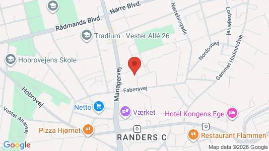 Apartments for rent i Randers C - kort over placeringen