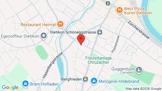 Apartments for rent i Dietikon - kort over placeringen