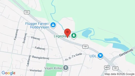 Apartments for rent i Haderslev - kort over placeringen