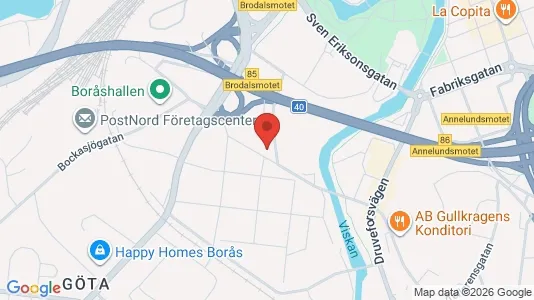 Apartments for rent i Borås - kort over placeringen