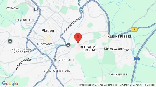 Apartments for rent i Vogtlandkreis - kort over placeringen
