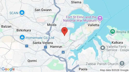 Apartments for rent i Tal-Pietà - kort over placeringen