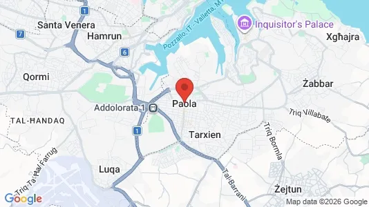 Apartments for rent i Paola - kort over placeringen