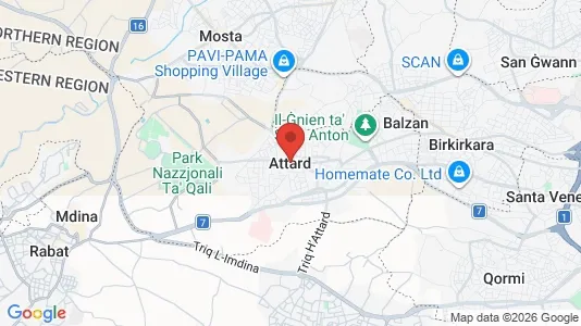 Apartments for rent i Ħ'Attard - kort over placeringen