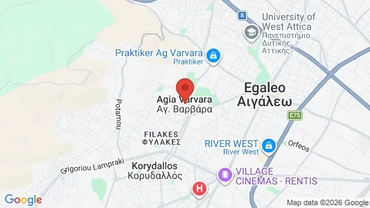 Apartments for rent in Agia Varvara - Photo from Google Street View