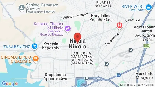 Apartments for rent i Nikaia-Agios Ioannis Rentis - kort over placeringen