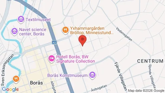 Apartments for rent i Borås - kort over placeringen