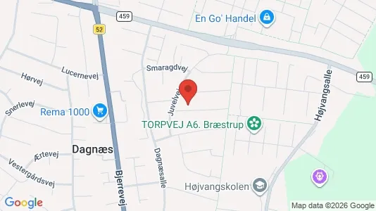 Apartments for rent i Horsens - kort over placeringen