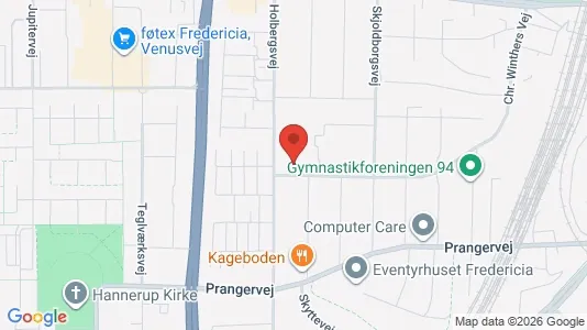 Apartments for rent i Fredericia - kort over placeringen