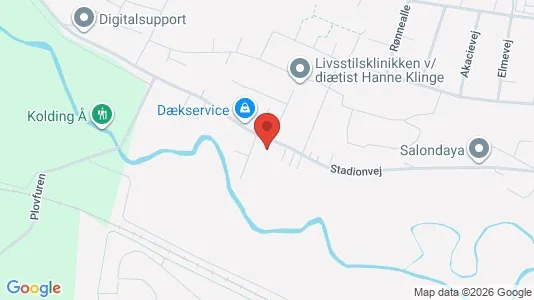 Apartments for rent i Kolding - kort over placeringen