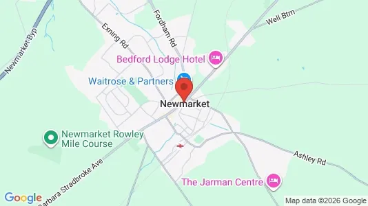 Apartments for rent i Newmarket - Suffolk - kort over placeringen