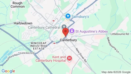 Apartments for rent i Canterbury - Kent - kort over placeringen