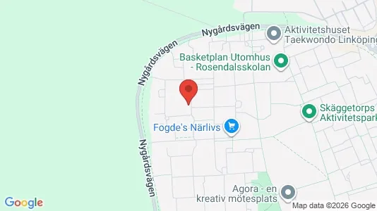 Apartments for rent i Linköping - kort over placeringen