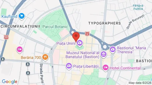 Apartments for rent i Timişoara - kort over placeringen
