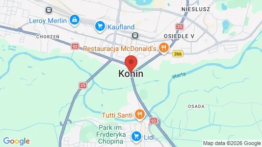 Apartments for rent in Konin - Photo from Google Street View