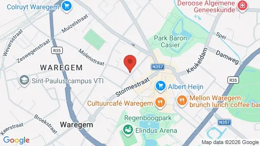 Apartments for rent i Waregem - kort over placeringen