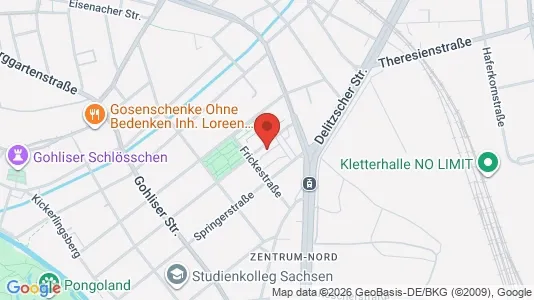 Apartments for rent i Leipzig - kort over placeringen