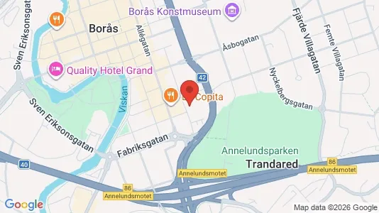 Apartments for rent i Borås - kort over placeringen