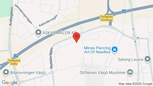 Apartments for rent i Växjö - kort over placeringen