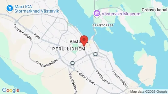 Apartments for rent i Västervik - kort over placeringen