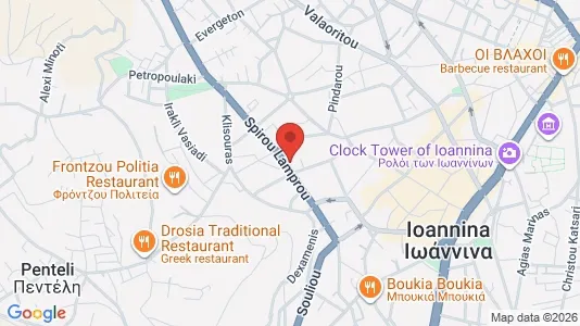 Apartments for rent i Ioannina - kort over placeringen