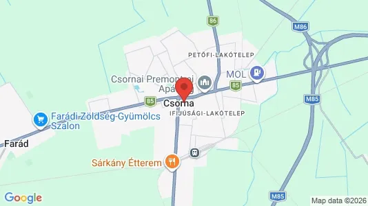 Apartments for rent in Csornai - Photo from Google Street View