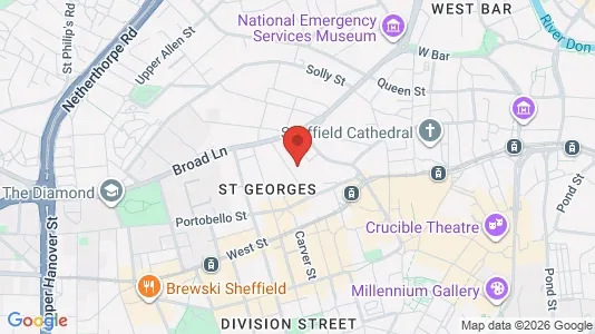 Apartments for rent i Sheffield - South Yorkshire - kort over placeringen