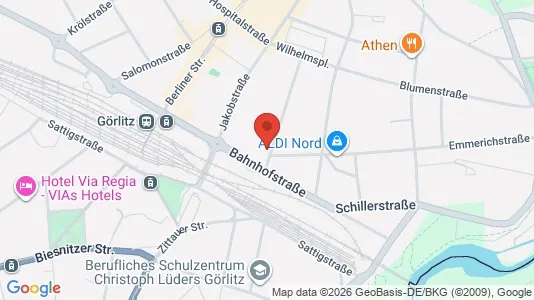 Apartments for rent i Görlitz - kort over placeringen