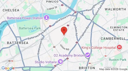 Apartments for rent i London SW8 - kort over placeringen