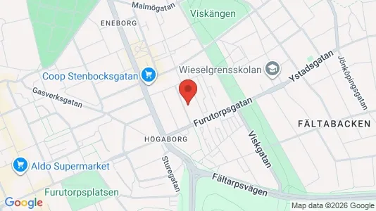 Apartments for rent i Helsingborg - kort over placeringen