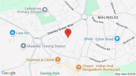Apartments for rent i Telford - Shropshire - kort over placeringen