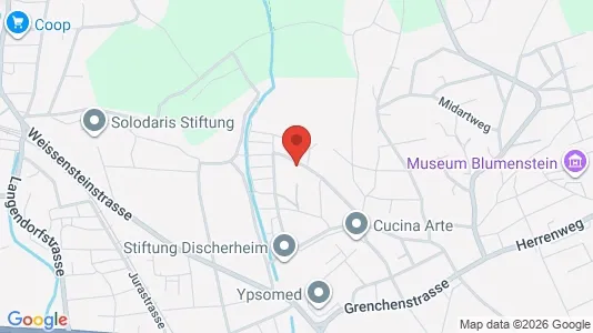 Apartments for rent i Solothurn - kort over placeringen