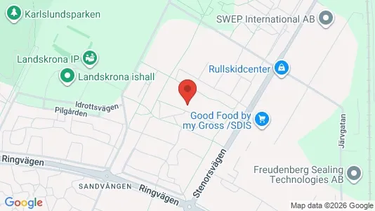 Apartments for rent i Landskrona - kort over placeringen