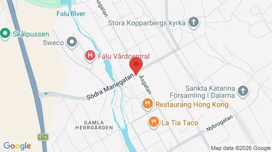 Apartments for rent i Falun - kort over placeringen