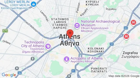 Apartments for rent i Athens Omonia - kort over placeringen