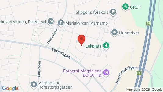 Apartments for rent i Värnamo - kort over placeringen