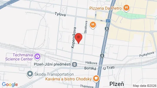 Apartments for rent i Plzeň-město - kort over placeringen