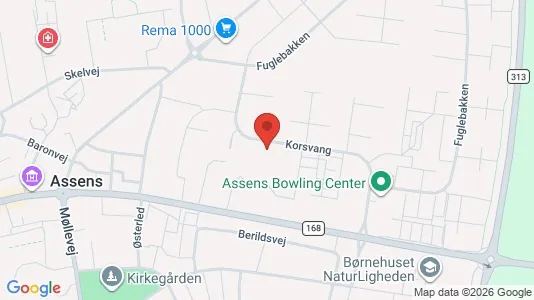Apartments for rent i Assens - kort over placeringen