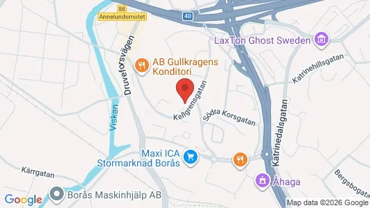 Apartments for rent i Borås - kort over placeringen